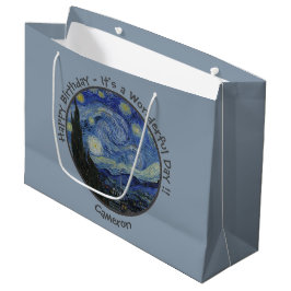 ヴァンゴッホズザスタリーナイトパーティーアイテムコレクション ラージペーパーバッグ