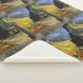 ヴァンゴッホズナイトカフェ シェルパブランケット (3/4)