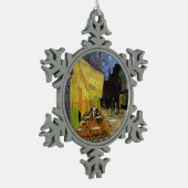 ヴァンゴッホズナイトカフェ スノーフレークピューターオーナメント (左)