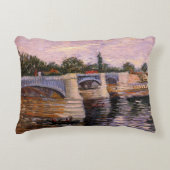 ヴァンゴッホセーヌ川ポンデルグランデジュエット アクセントクッション (正面)
