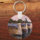 ヴァンゴッホセーヌ川ポンデルグランデジュエット キーホルダー (正面)
