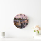 ヴァンゴッホセーヌ川ポンデルグランデジュエット ラウンド壁時計 (ホーム)