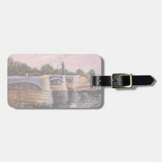 ヴァンゴッホセーヌ川ポンデルグランデジュエット ラゲッジタグ (正面横)