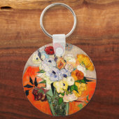 ヴァンゴッホバラとアネモネス キーホルダー (正面)
