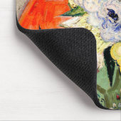 ヴァンゴッホバラとアネモネス マウスパッド (コーナー)
