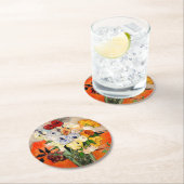 ヴァンゴッホバラとアネモネス ラウンドペーパーコースター (インサイチュ)