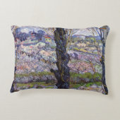 ヴァンゴッホビューアルレスフラワーガーデン アクセントクッション (裏面)