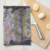 ヴァンゴッホビューアルレスフラワーガーデン キッチンタオル (四つ折り)