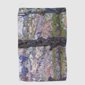 ヴァンゴッホビューアルレスフラワーガーデン ゴルフタオル (正面)