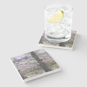 ヴァンゴッホビューアルレスフラワーガーデン ストーンコースター (横)