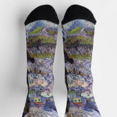 ヴァンゴッホビューアルレスフラワーガーデン ソックス (上部)