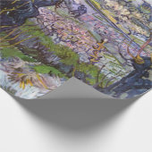 ヴァンゴッホビューアルレスフラワーガーデン ラッピングペーパー (角)