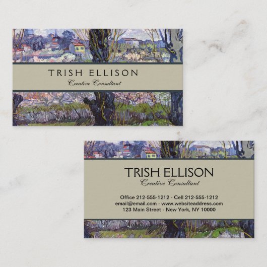 ヴァンゴッホビューアルレスフラワーガーデン 名刺 (正面/裏面)