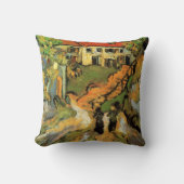 ヴァンゴッホビレッジ通り&ステップオーバーズ姿 クッション (正面)