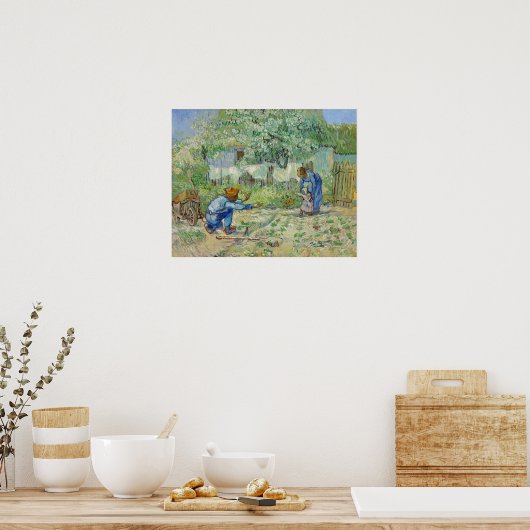 ヴァンゴッホファーストステップズ絵画ズ ポスター (キッチン)