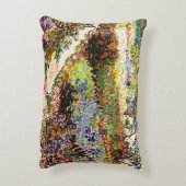 ヴァンゴッホフローリングガーデンアットアルレスフローラファインアート アクセントクッション (裏面(縦))