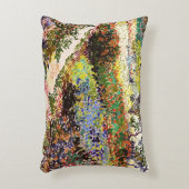 ヴァンゴッホフローリングガーデンアットアルレスフローラファインアート アクセントクッション (正面(垂直))