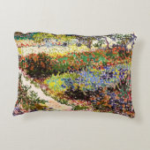 ヴァンゴッホフローリングガーデンアットアルレスフローラファインアート アクセントクッション (裏面)
