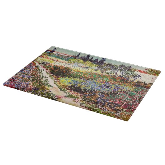 ヴァンゴッホフローリングガーデンアットアルレスフローラファインアート カッティングボード (角)