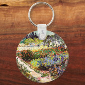 ヴァンゴッホフローリングガーデンアットアルレスフローラファインアート キーホルダー (正面)