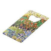 ヴァンゴッホフローリングガーデンアットアルレスフローラファインアート クレジットカード栓抜き (裏面アングル)