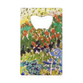 ヴァンゴッホフローリングガーデンアットアルレスフローラファインアート クレジットカード栓抜き (裏面)