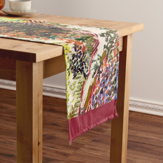 ヴァンゴッホフローリングガーデンアットアルレスフローラファインアート ショートテーブルランナー (インサイチュ)