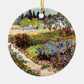 ヴァンゴッホフローリングガーデンアットアルレスフローラファインアート セラミックオーナメント (正面)