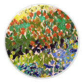 ヴァンゴッホフローリングガーデンアットアルレスフローラファインアート セラミックノブ (正面)