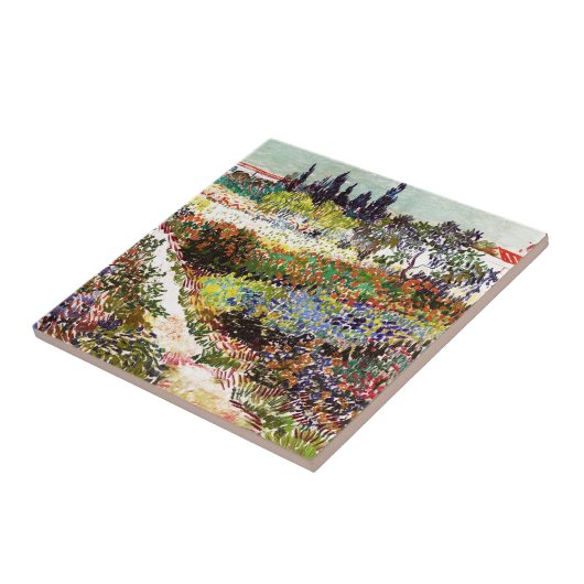 ヴァンゴッホフローリングガーデンアットアルレスフローラファインアート タイル (側面)