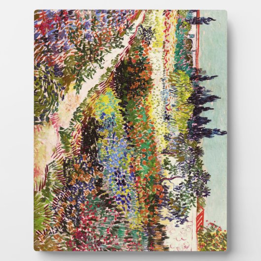 ヴァンゴッホフローリングガーデンアットアルレスフローラファインアート フォトプラーク (正面)