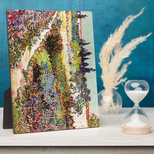 ヴァンゴッホフローリングガーデンアットアルレスフローラファインアート フォトプラーク (側面)