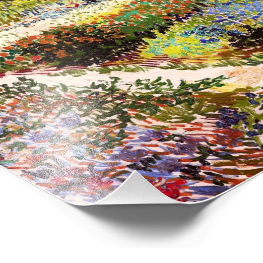 ヴァンゴッホフローリングガーデンアットアルレスフローラファインアート フォトプリント (角)