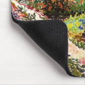 ヴァンゴッホフローリングガーデンアットアルレスフローラファインアート マウスパッド (コーナー)