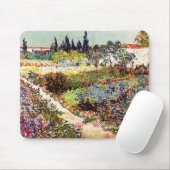 ヴァンゴッホフローリングガーデンアットアルレスフローラファインアート マウスパッド (マウス)