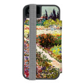 ヴァンゴッホフローリングガーデンアットアルレスフローラファインアート INCIPIO iPhoneウォレットケース (フォリオ裏面)