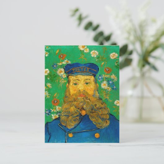 ヴァンゴッホポートレートポストマンジョセフルーリン(F439) ポストカード (スタンド正面)