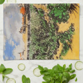 ヴァンゴッホミルオブアルフォンスドーデットアットフォンテビエル キッチンタオル (折り畳み)