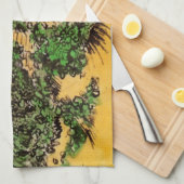 ヴァンゴッホミルオブアルフォンスドーデットアットフォンテビエル キッチンタオル (四つ折り)