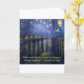 ヴァンゴッホ勇気引用文 カード (黄色い花)