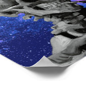 ヴァンゴッホ喫煙スケルトン銀河系でリマスター ポスター (角)