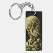 ヴァンゴッホ喫煙スケルトン キーホルダー (正面左)