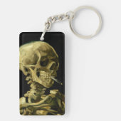 ヴァンゴッホ喫煙スケルトン キーホルダー (裏面)