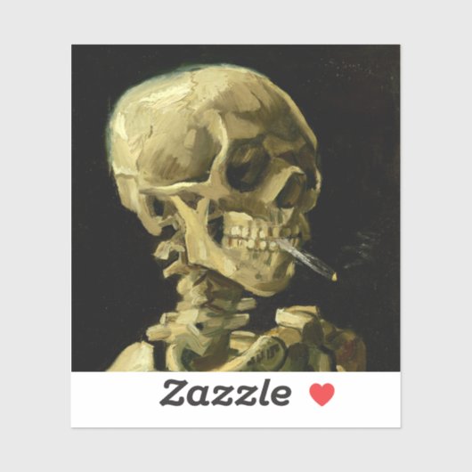 ヴァンゴッホ喫煙スケルトン シール (シート)