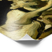 ヴァンゴッホ喫煙スケルトン フォトプリント (角)