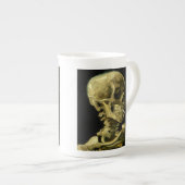 ヴァンゴッホ喫煙スケルトン ボーンチャイナマグカップ (正面右)