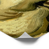 ヴァンゴッホ喫煙スケルトン ポスター (角)