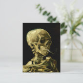 ヴァンゴッホ喫煙スケルトン ポストカード (スタンド正面)