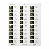 ヴァンゴッホ喫煙スケルトン ラベル (フルシート)