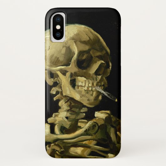 ヴァンゴッホ喫煙スケルトン Case-Mate iPhoneケース (裏面)